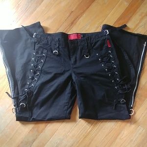Goth Tripp black zipper pants LNWOT